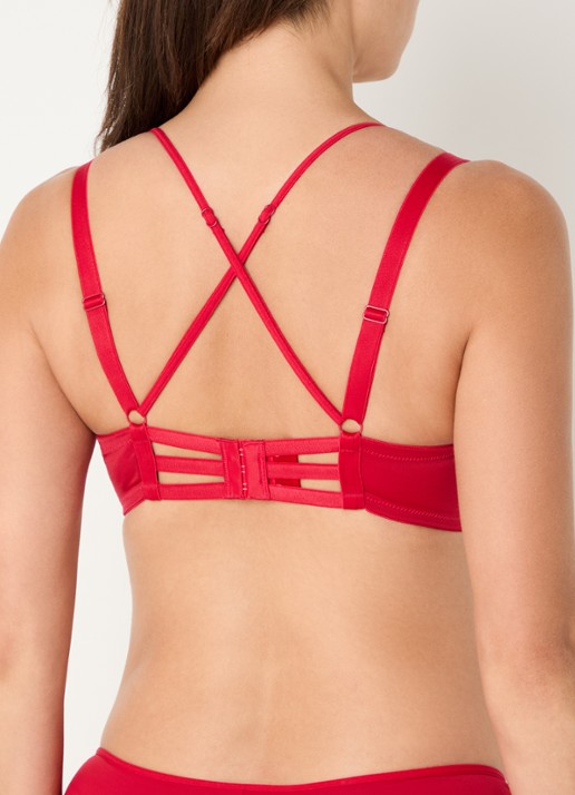 Marlies Dekkers The Art Of Love balconette bh van mesh - achterkant 3 rood
