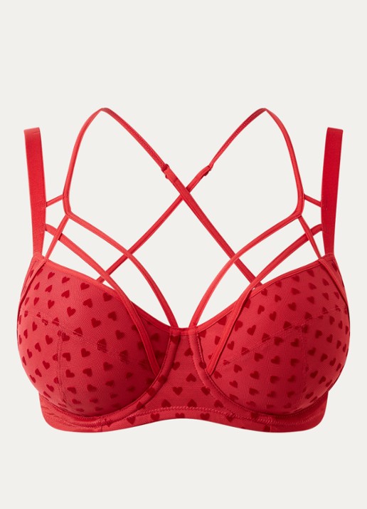 Marlies Dekkers The Art Of Love balconette bh van mesh - voorkant 4 rood
