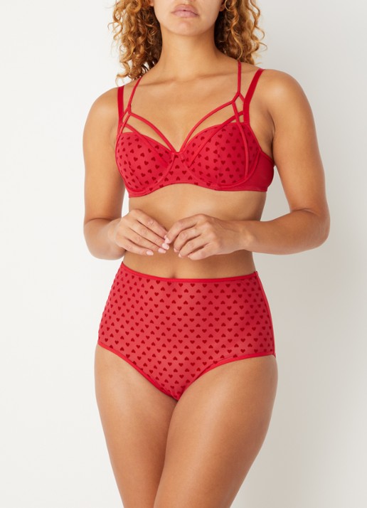 Marlies Dekkers The Art Of Love push-up bh van mesh - voorkant 2 rood