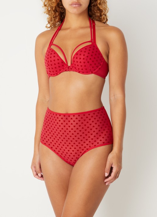 Marlies Dekkers The Art Of Love push-up bh van mesh - voorkant 3 rood