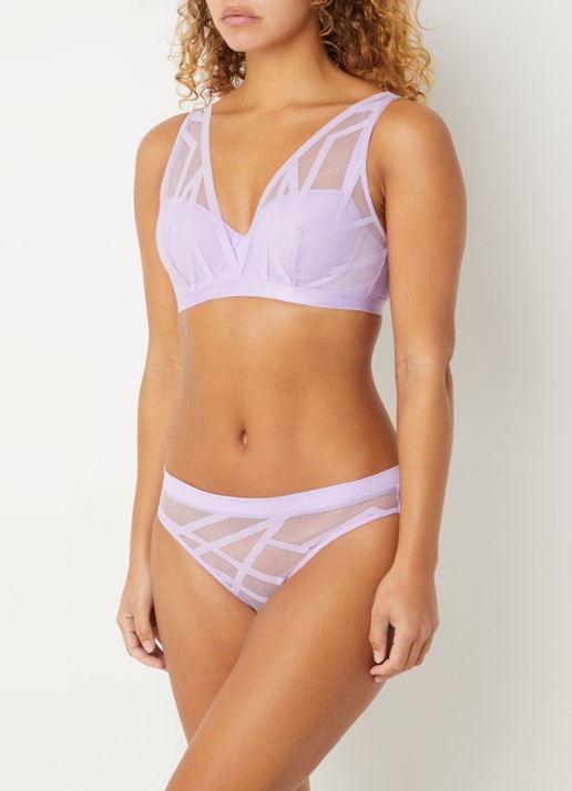Marlies Dekkers The Illusionist slip van mesh - detail 2 lila