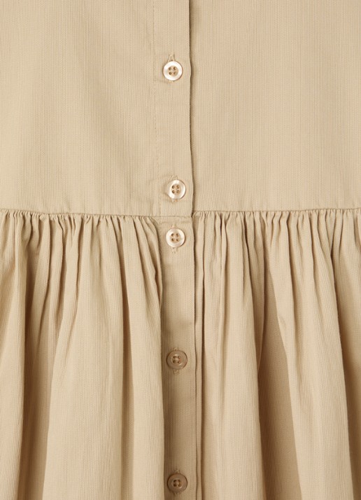 MarMar COPENHAGEN Daxo blousejurk - detail 2 zand