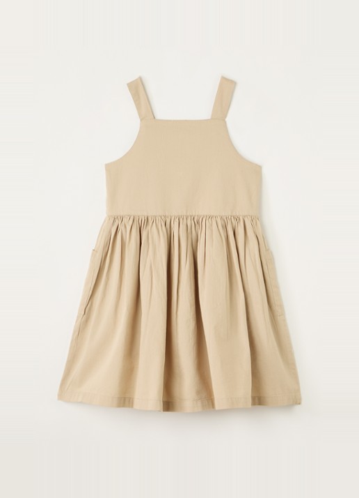 MarMar COPENHAGEN Daxo blousejurk - voorkant 5 zand