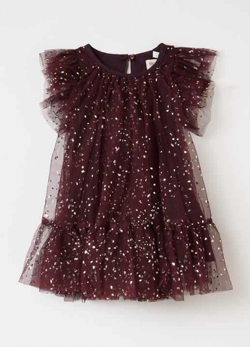 MarMar COPENHAGEN Daya jurk van tulle met lurex