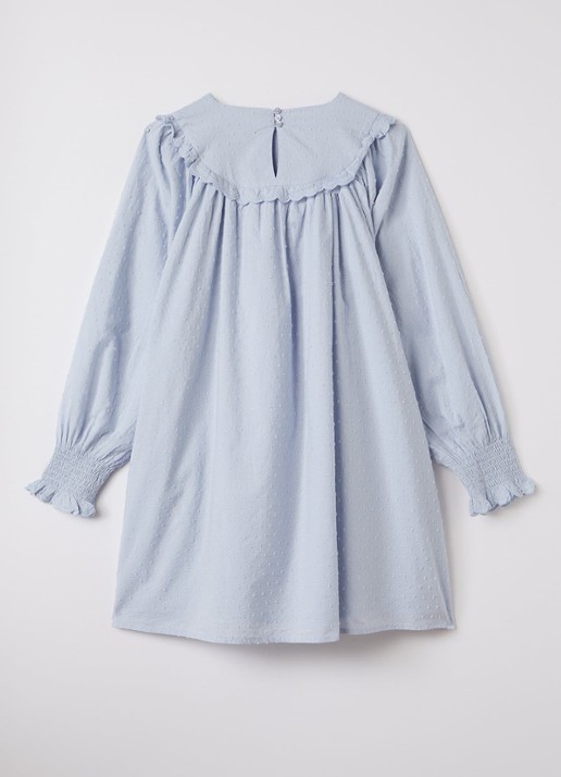 MarMar COPENHAGEN Drissy jurk met structuur - achterkant 6 lichtblauw