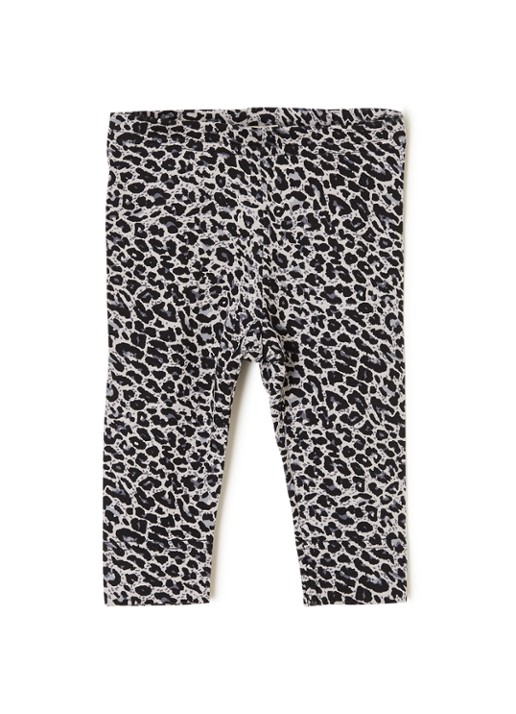 MarMar COPENHAGEN Leo legging met luipaard print - voorkant grijs