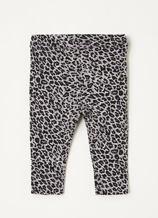 MarMar COPENHAGEN Leo legging met luipaard print - voorkant 2 grijs