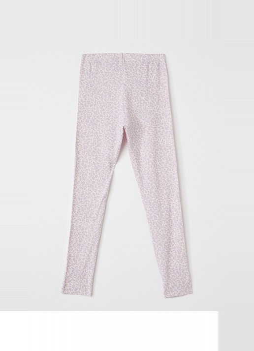 MarMar COPENHAGEN Leo legging met panterprint - voorkant 3 lila