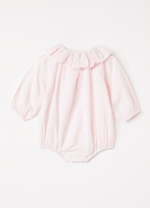MarMar COPENHAGEN Rosetta romper met structuur - achterkant 5 lichtroze