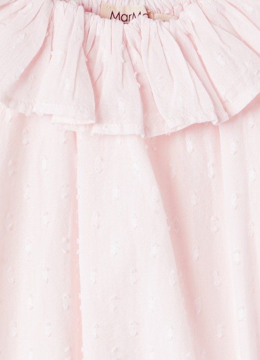 MarMar COPENHAGEN Rosetta romper met structuur - detail 3 lichtroze