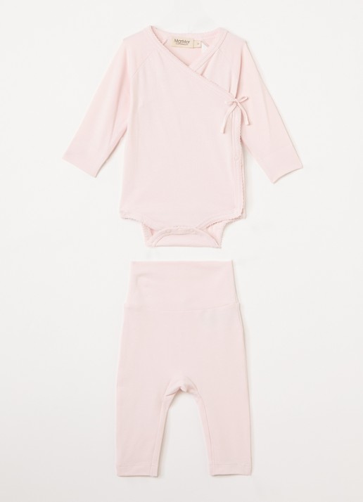 MarMar COPENHAGEN Set van romper met legging in  katoenblend in giftbox 2-delig