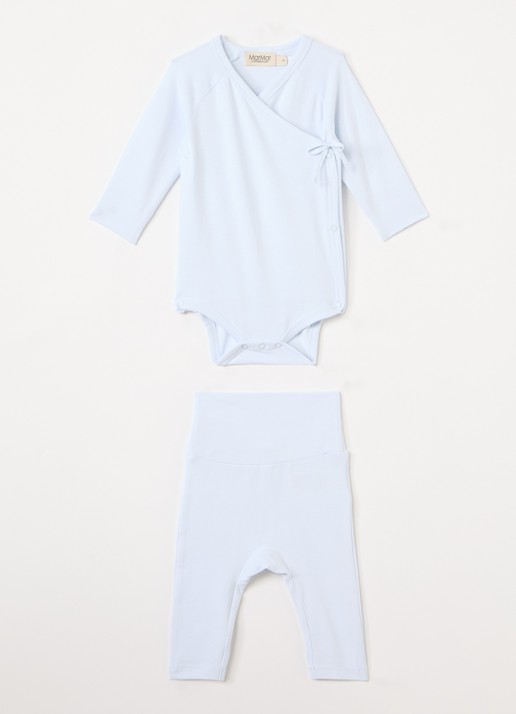 MarMar COPENHAGEN Set van romper met legging in  katoenblend in giftbox 2-delig