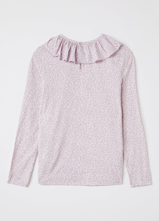 MarMar COPENHAGEN Talia top met panterprint - achterkant 6 lila
