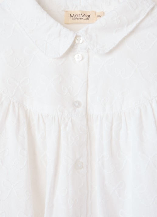 MarMar COPENHAGEN Trissa blouse met borduring - detail 2 wit
