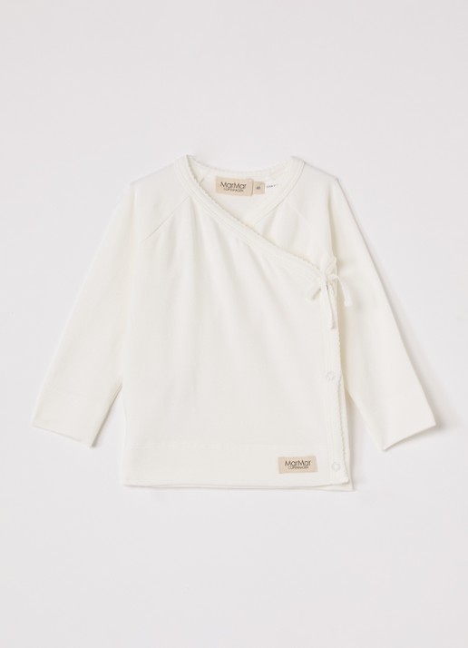 MarMar COPENHAGEN Tut longsleeve met overslag in  katoenblend