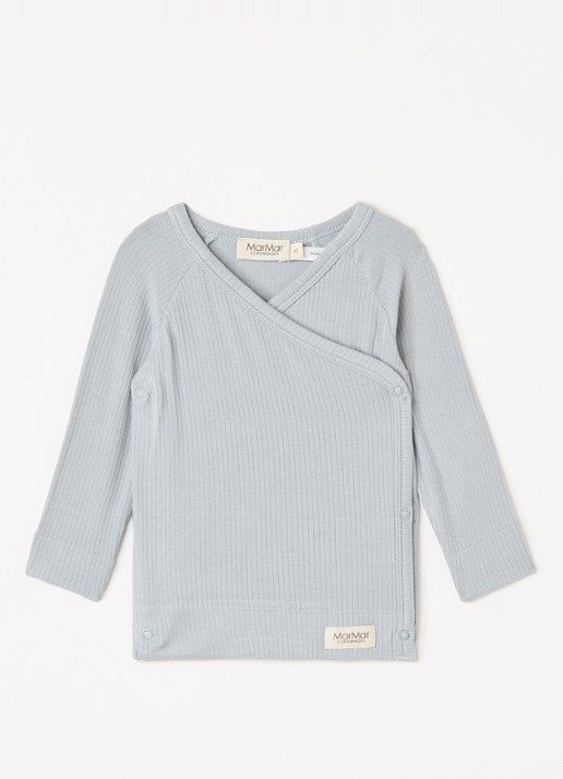 MarMar COPENHAGEN Tuti longsleeve met stretch - voorkant staalblauw