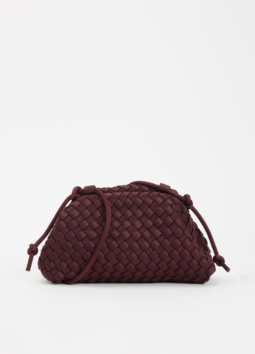 Marrea Pouch mini handtas met gevlochten detail