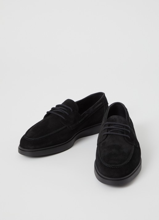 Mason Garments Amalfi Barca loafer van suède - detail 3 zwart