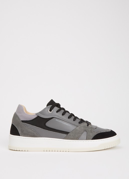 Mason Garments Matera sneaker van leer met details van nubuck en suède