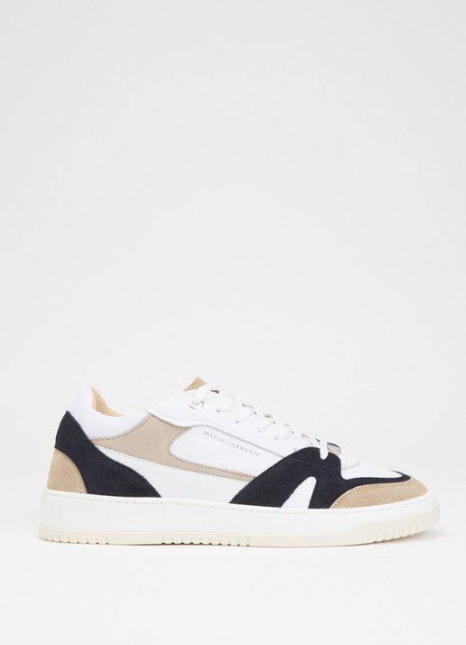 Mason Garments Matera sneaker van leer met details van nubuck en suède