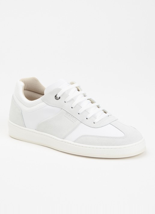 Mason Garments Napoli Tradizionale sneaker van leer met suède details