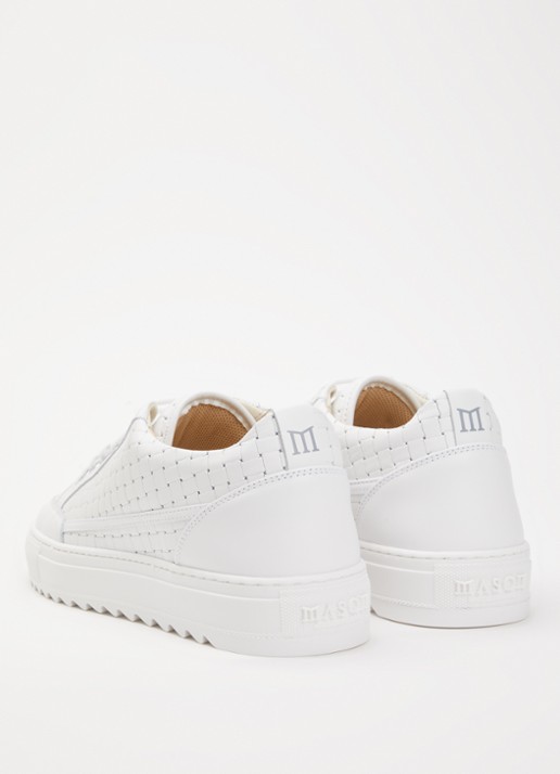 Mason Garments Tia Bardolino sneaker van leer - achterkant 2 gebroken wit