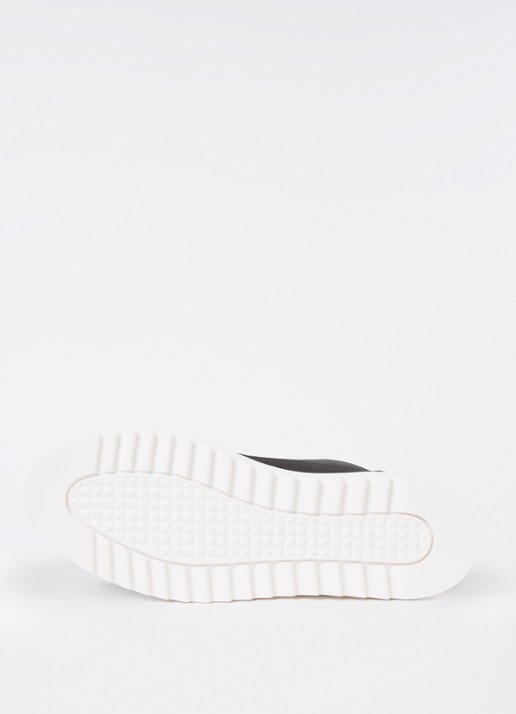 Mason Garments Tia Nabuk sneaker van nubuck met logo - detail 4 zwart