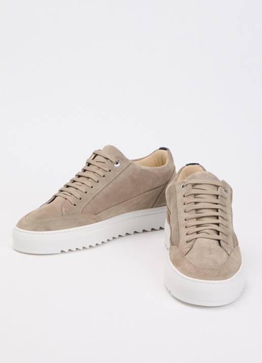 Mason Garments Tia Nativo sneaker van suède - detail beige