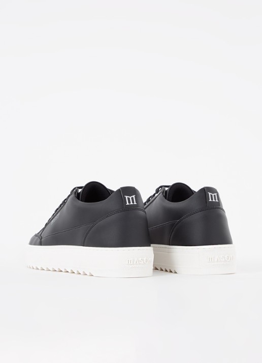 Mason Garments Tia Nuovo sneaker van leer - achterkant 5 zwart