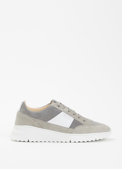 Mason Garments Tia Runner sneaker van suède met details van nubuck