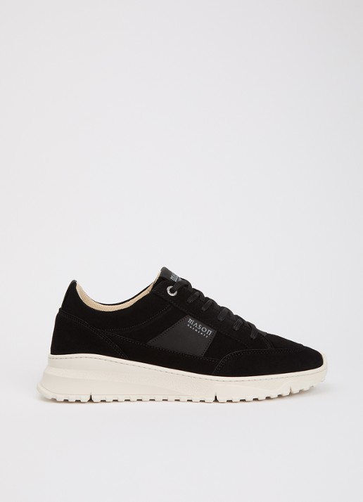 Mason Garments Tia Runner sneaker van suède met details van nubuck