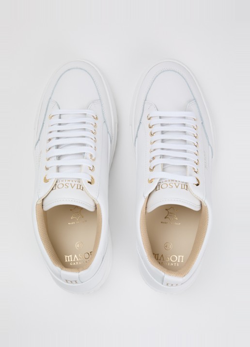 Mason Garments Tia sneaker van leer - detail 4 wit