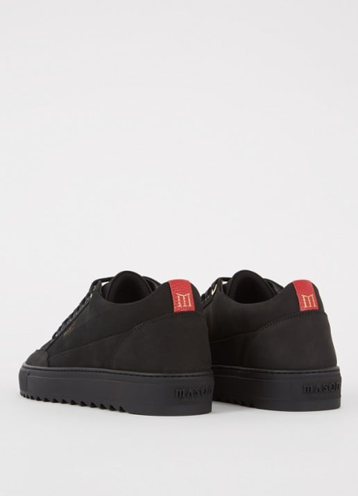 Mason Garments Tia sneaker van nubuck - achterkant 2 zwart