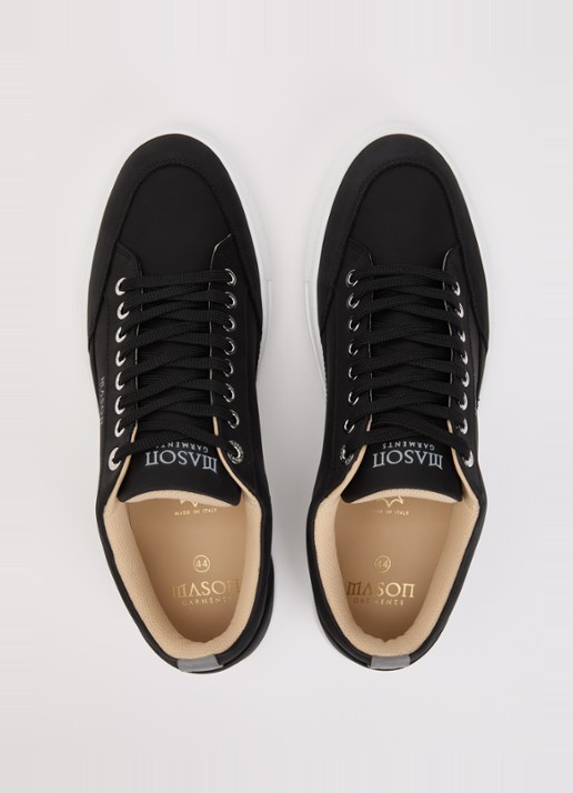 Mason Garments Tia  sneaker van nubuck - detail 3 zwart