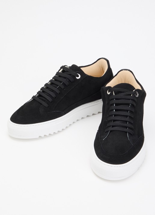Mason Garments Tia sneaker van nubuck - detail 2 zwart