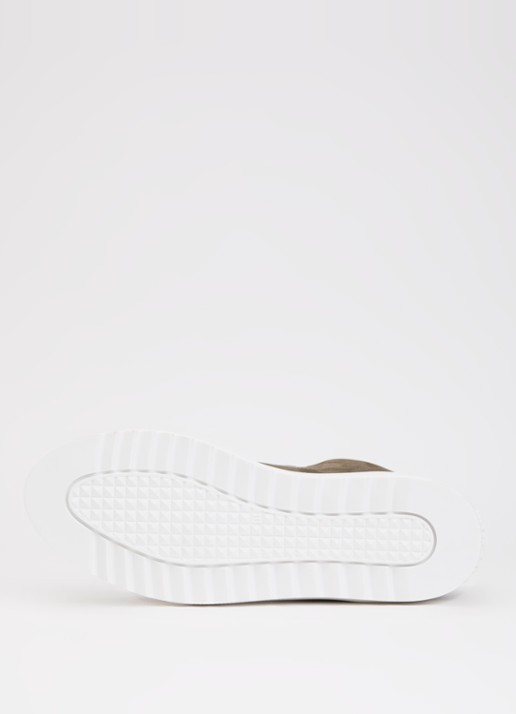 Mason Garments Tia Sport Mescolanza sneaker van nubuck met details van leer - detail 4 olijfgroen