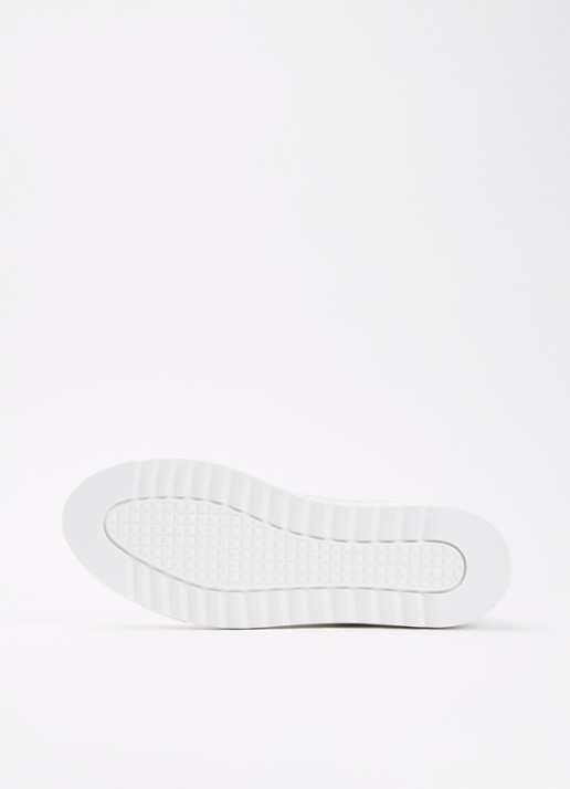 Mason Garments Tia Sport sneaker van suède met leren details - detail 4 wit