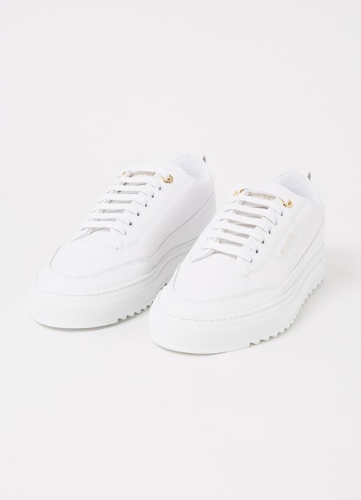 Mason Garments Torino sneaker van leer - detail 4 wit