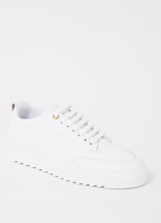 Mason Garments Torino sneaker van leer - voorkant 2 wit