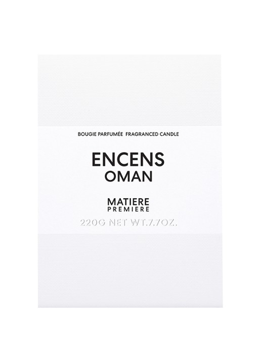 Matiere Premiere Encens Oman Scented Candle - geurkaars 220 gram - voorkant 2 undefined