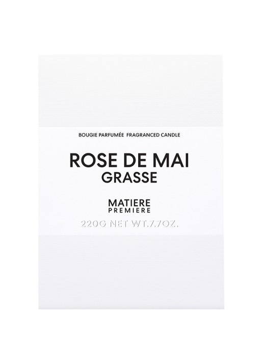 Matiere Premiere Rose de Mai Grasse Scented Candle - geurkaars 220 gram - voorkant 5 undefined