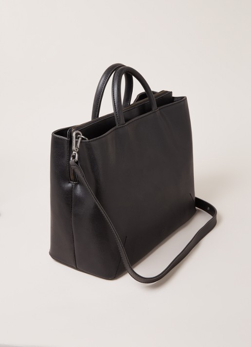 Matt & Nat Vintage Kintla handtas van vegan leer - detail 4 zwart