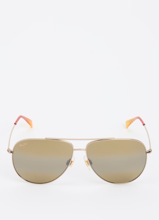 Maui Jim Hau Oli zonnebril gepolariseerd MJ0665S - detail 2 goud