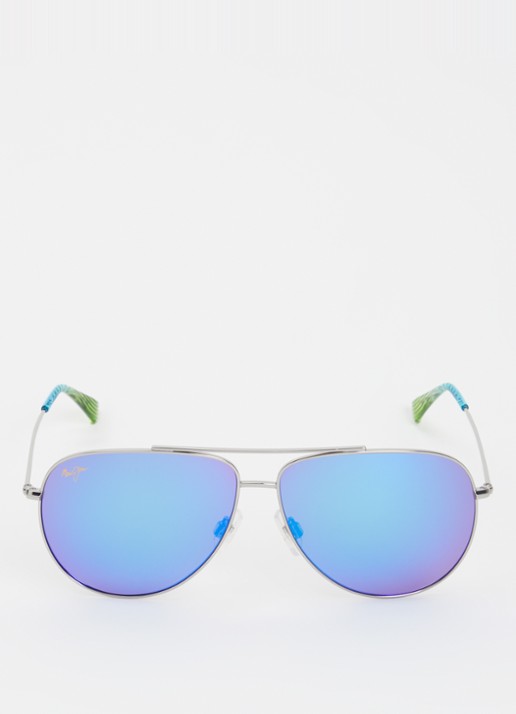 Maui Jim Hauu Oli XL zonnebril gepolariseerd MJ000790 - detail 2 zilver
