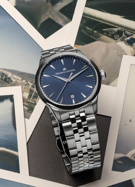 Maurice Lacroix 1975 horloge 751007-SS002-430-1 - voorkant 2 zilver