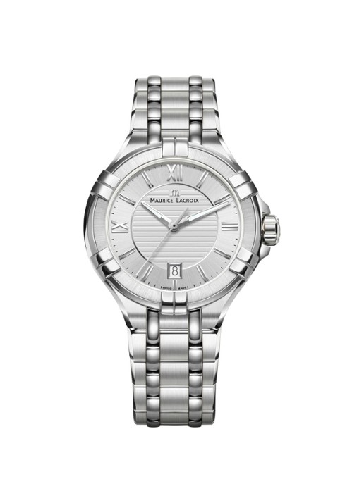 Maurice Lacroix Aikon horloge PA AI1004-SS002-130-1 - voorkant zilver