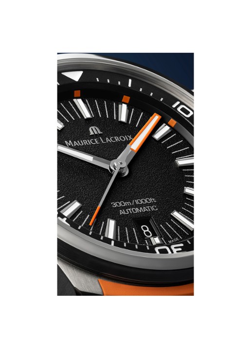 Maurice Lacroix Pontos S Diver horloge PT6248-SS00L-330-J - detail 4 zilver