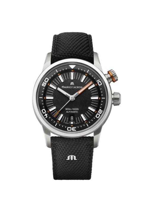 Maurice Lacroix Pontos S Diver horloge PT6248-SS00L-330-J - voorkant 2 zilver