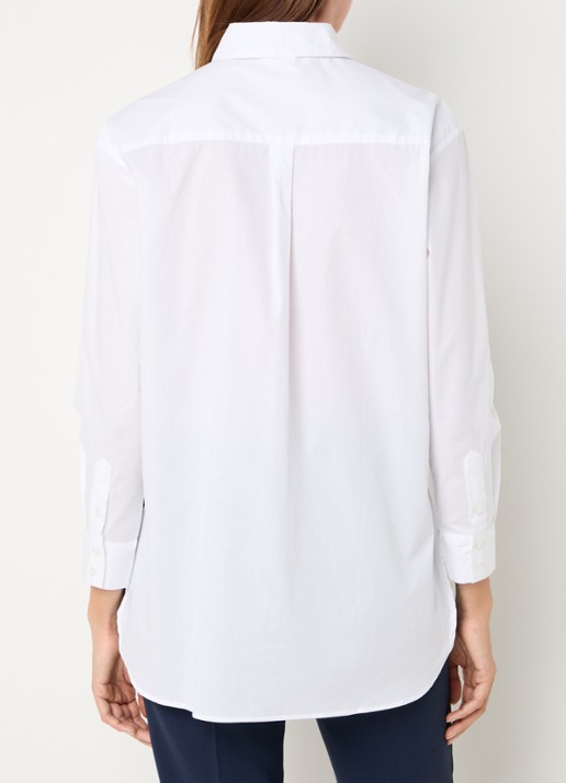 Max & Co Bari blouse met borstzak - achterkant 2 wit