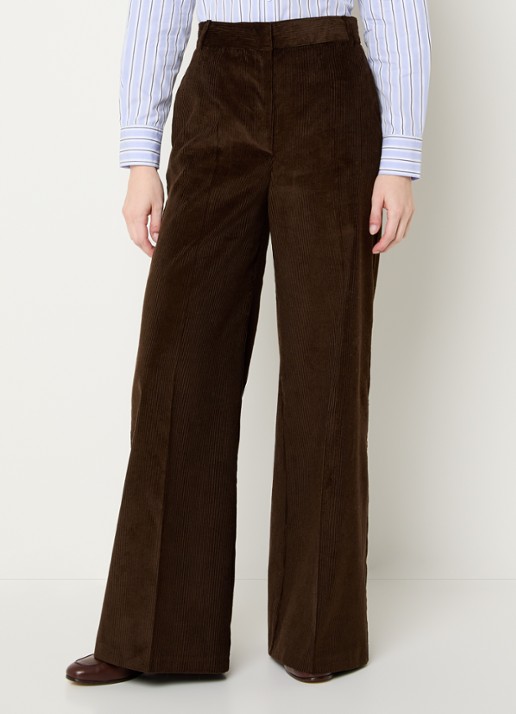 Max & Co Cane high waist flared fit pantalon van corduroy